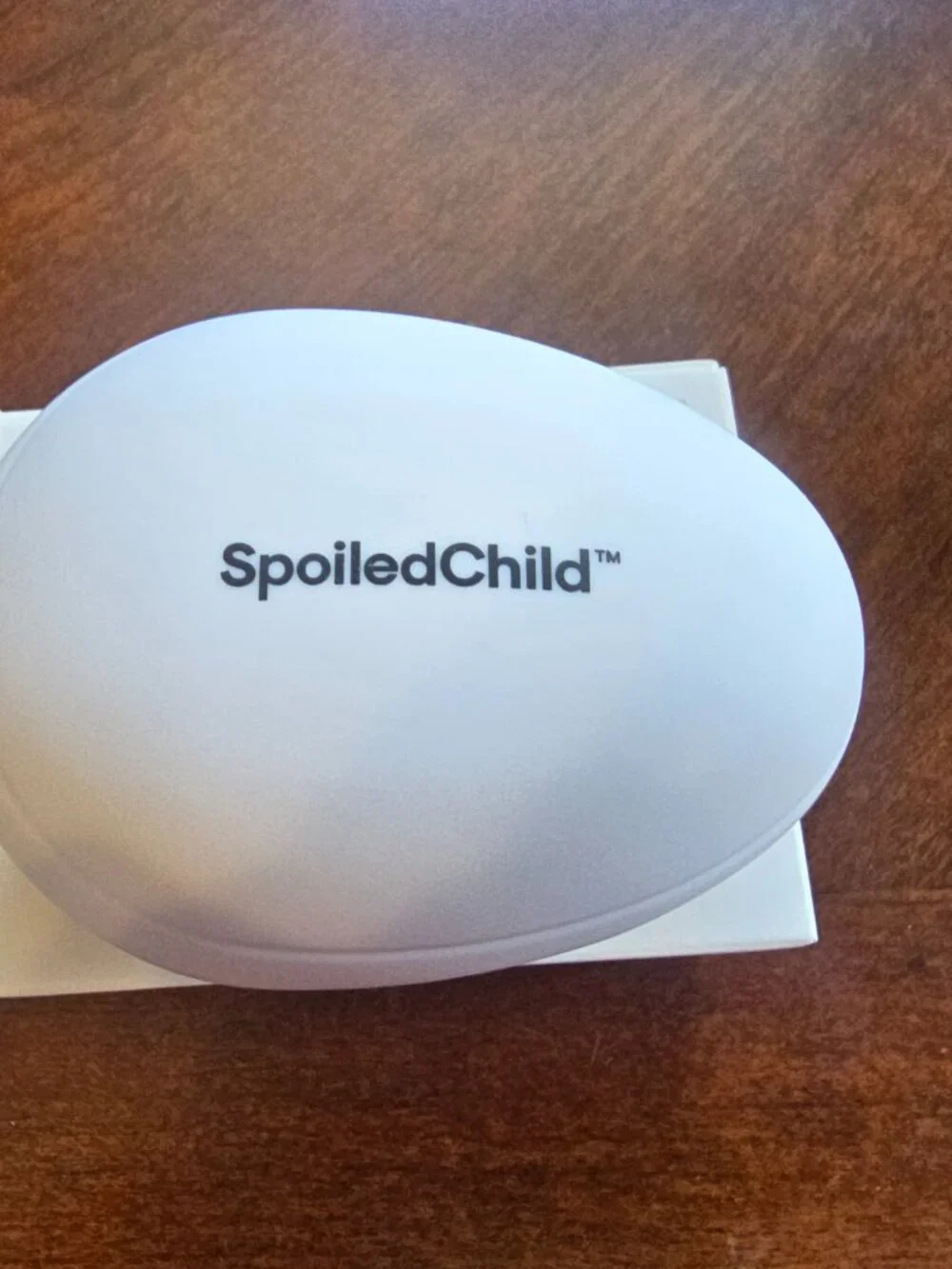 SpoiledChild Pocket Styling Brush Compact Detangling Hairbrush White NIB